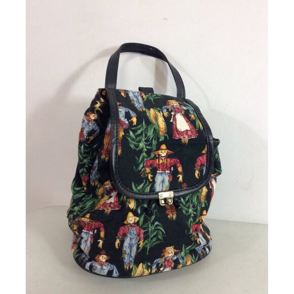 Unbranded Handbags - Scarecrow Retro Backpack Bag Inside Pocket
